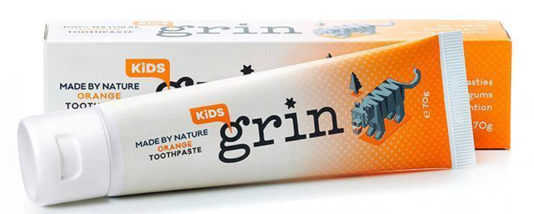 Grin Kids' Orange Natural Toothpaste